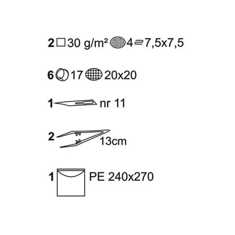 Zestaw do zmiany opatrunku Matoset jałowy 1 szt