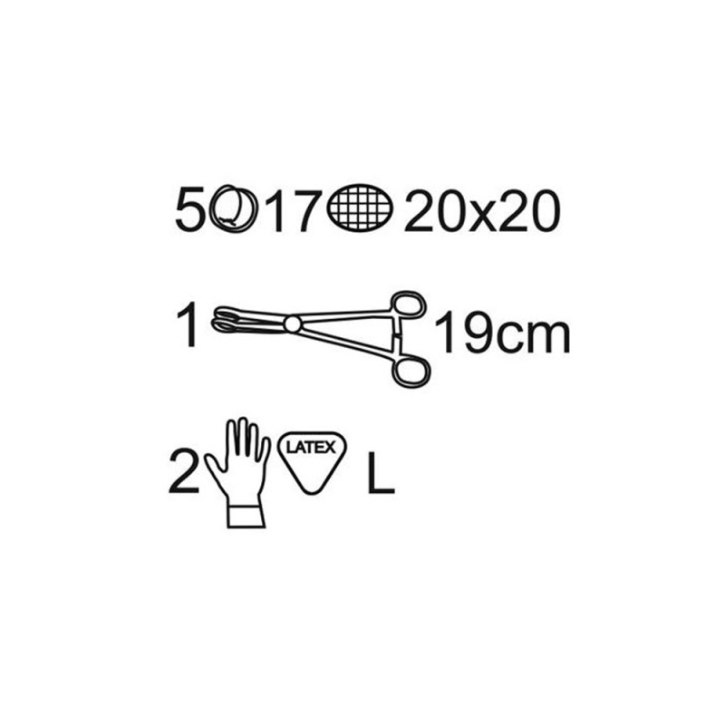 Zestaw do dezynfekcji pola operacyjnego Matoset jałowy 1 szt