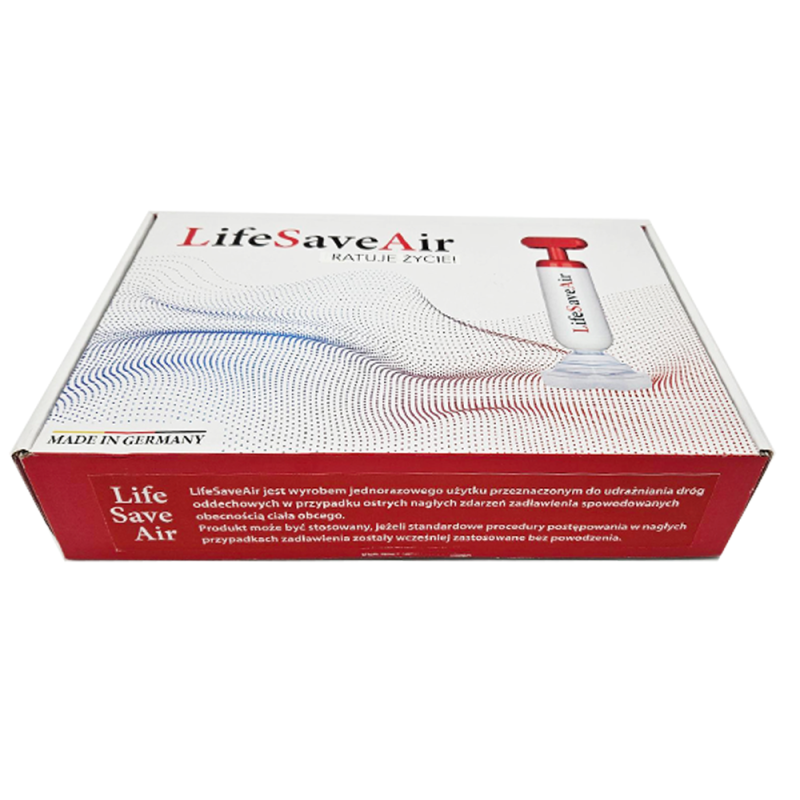 LifeSaveAir pierwsza pomoc w zadławieniach pompa ratownicza przed zadławieniem komplet dla rodzinny 2szt