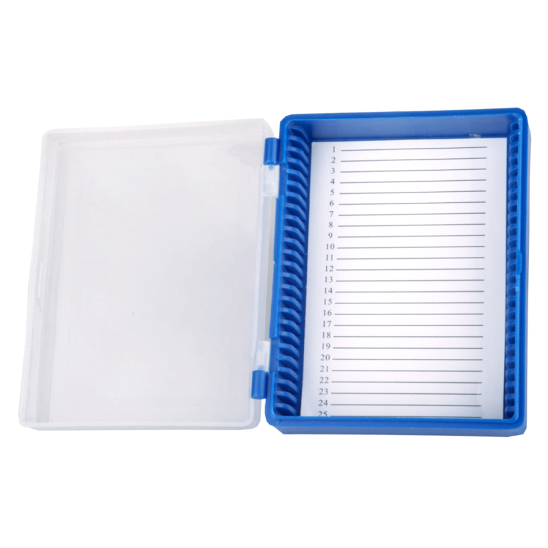 Opakowanie na szkiełka do mikroskopu na 25 miejsc 1szt