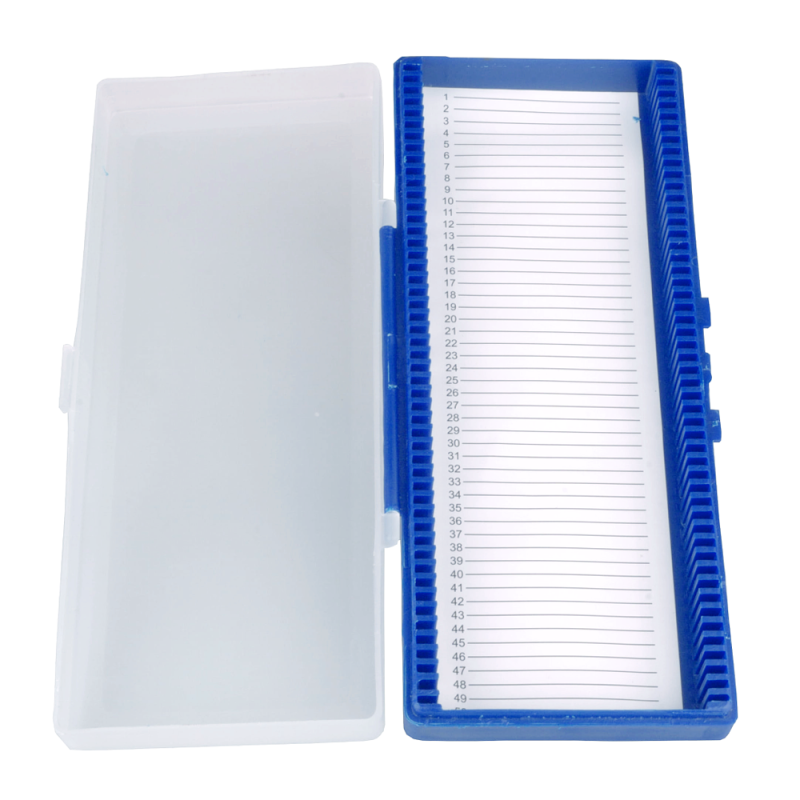 Opakowanie na szkiełka do mikroskopu na 50 miejsc 1szt