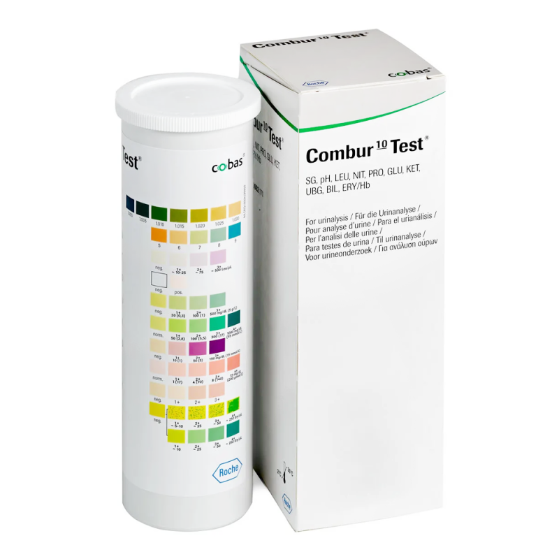 Paski do badania moczu Combur 10 parametr&oacute;w 100szt
