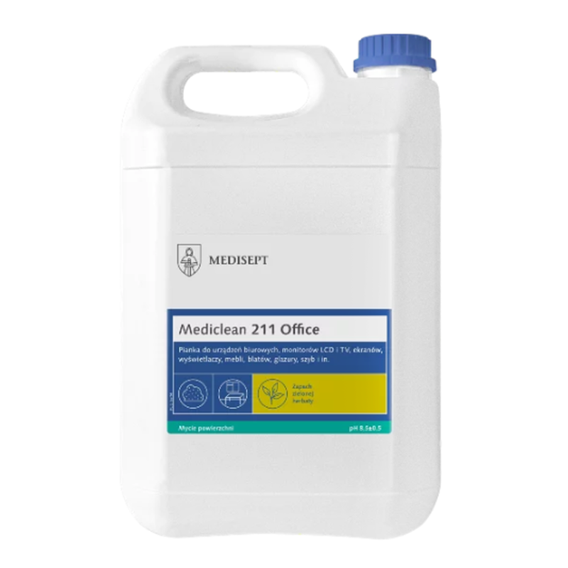 Mediclean 211 Ofiice 5l pianka do czyszczenia powierzchni biurowych mebli moitorów 1szt