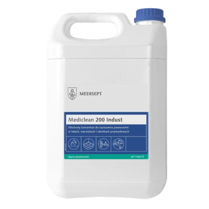 Mediclean 200 Indust 5l koncentrat do czyszczenia powierzchni w halach warsztatach i przemyśle 1szt