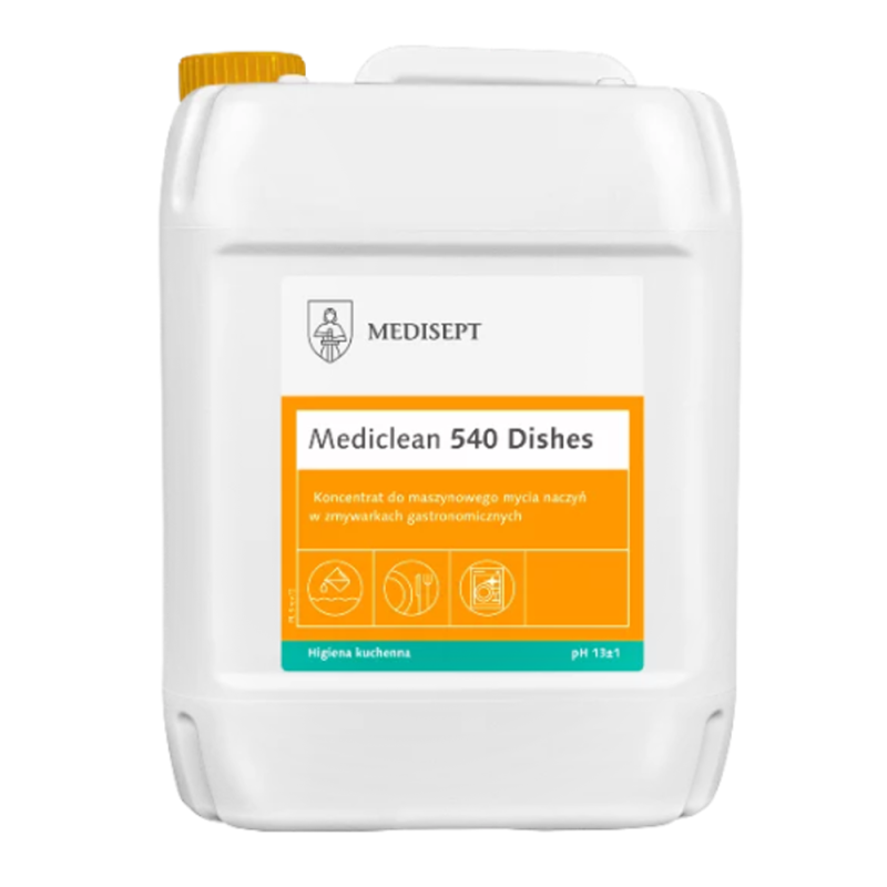 Mediclean 540 Dishes 10l płyn do mycia naczyń w zmywarkach i myjniach gastronomicznych 1szt