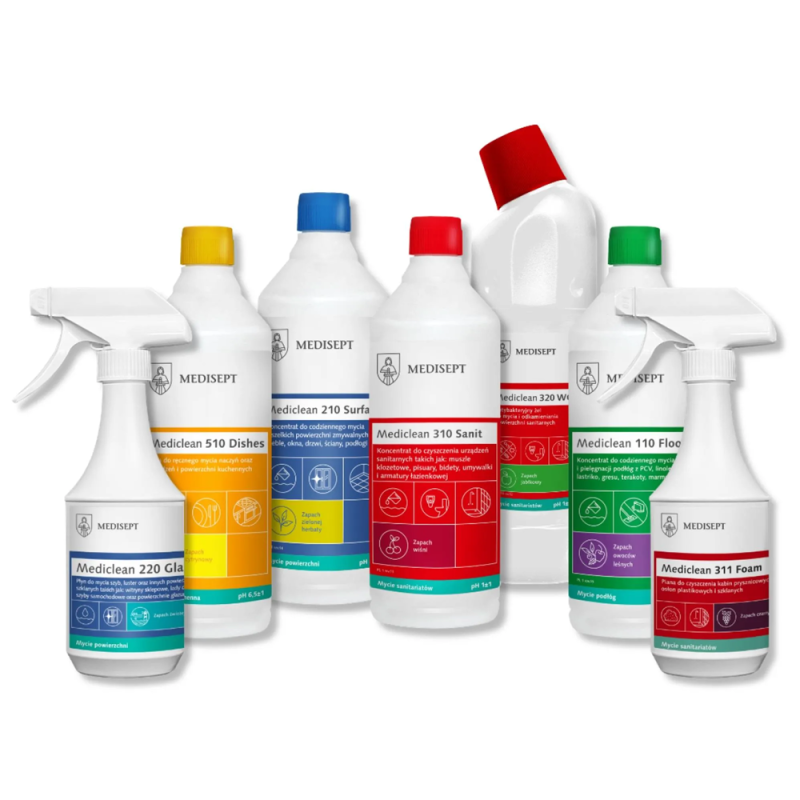 Mediclean Pack pakiet czystość zestaw produkt&oacute;w Medisept 1szt