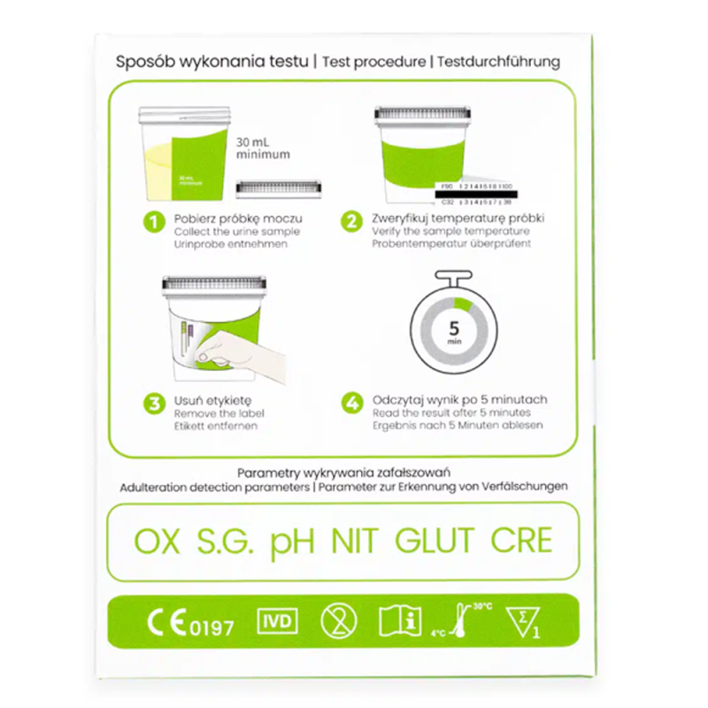Test narkotykowy z moczu na 15 substancji do samokontroli 1 szt