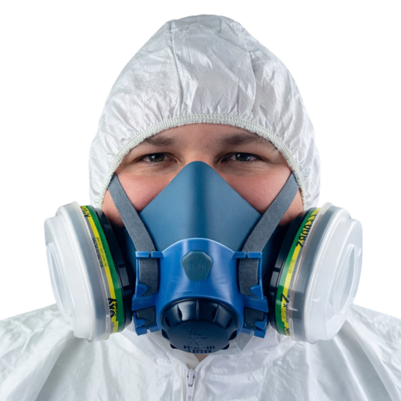 Maska do oprysk&oacute;w zestaw OxyPro Agro Basic + M (X7 rozm. M + X703ABEK1 + X501 + X7N11P2)