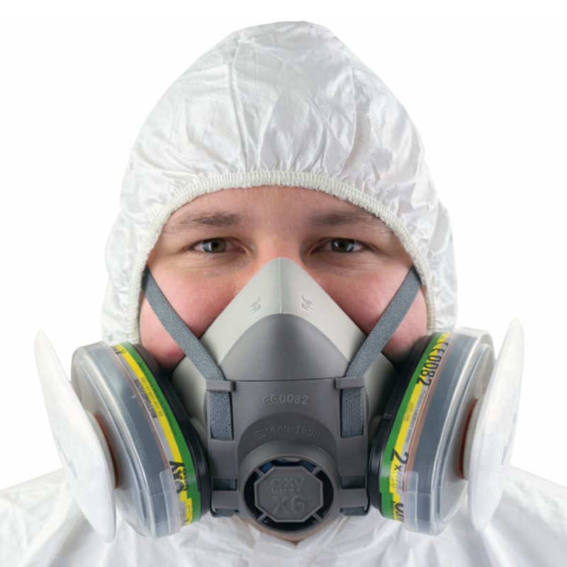 Maska do oprysk&oacute;w zestaw OxyPro Agro Standard L (X6 rozm. L + X703ABEK1 + X520 + TBMP3)