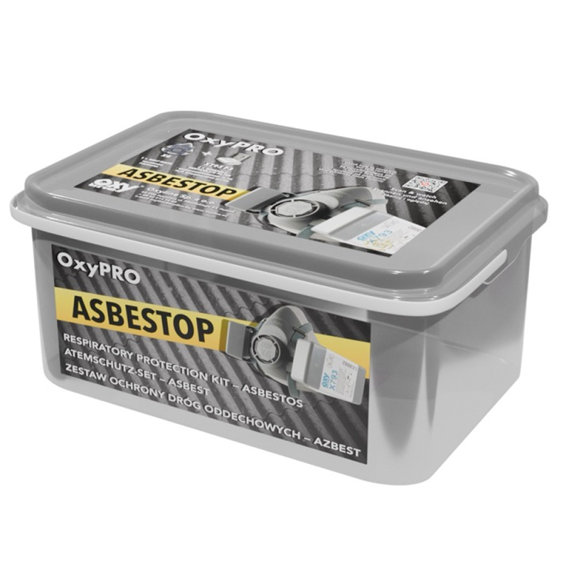 Maska do pracy z azbestem zestaw OxyPro Asbestop M (X6 rozm. M + 2x793P3)