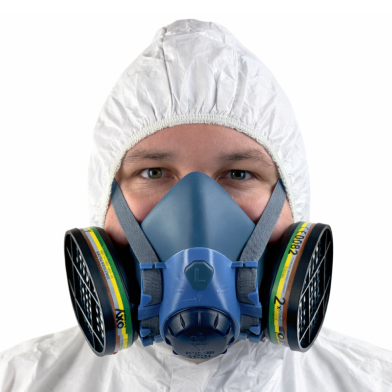 Maska do chemikali&oacute;w zestaw OxyPro Chemic Basic+ S (X7 rozm. S + X703ABEK1)