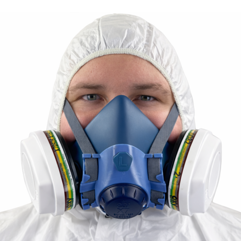 Maska do chemikali&oacute;w zestaw OxyPro Chemic Pro+ S (X7 rozm. S + X70926ABEK1P3RD)