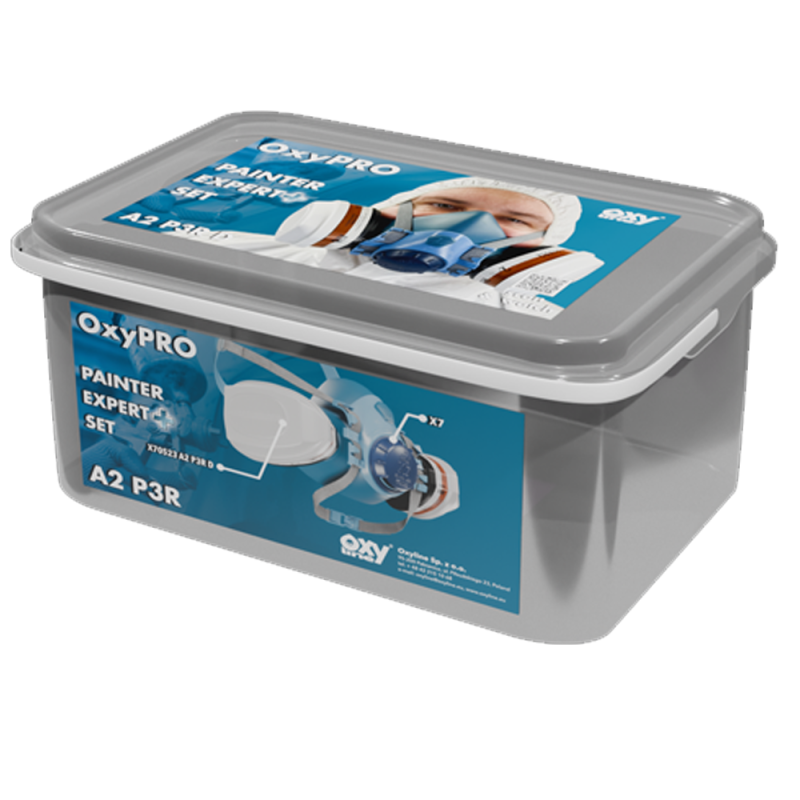 Maska lakiernicza zestaw OxyPro Painter Expert + S (X7 rozm. S + X70523A2P3)