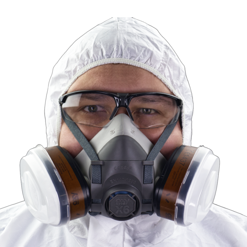 Maska lakiernicza zestaw OxyPro Painter Premium M (X6 rozm. M  + X705LtA2 + X501 + X7N13P3R)