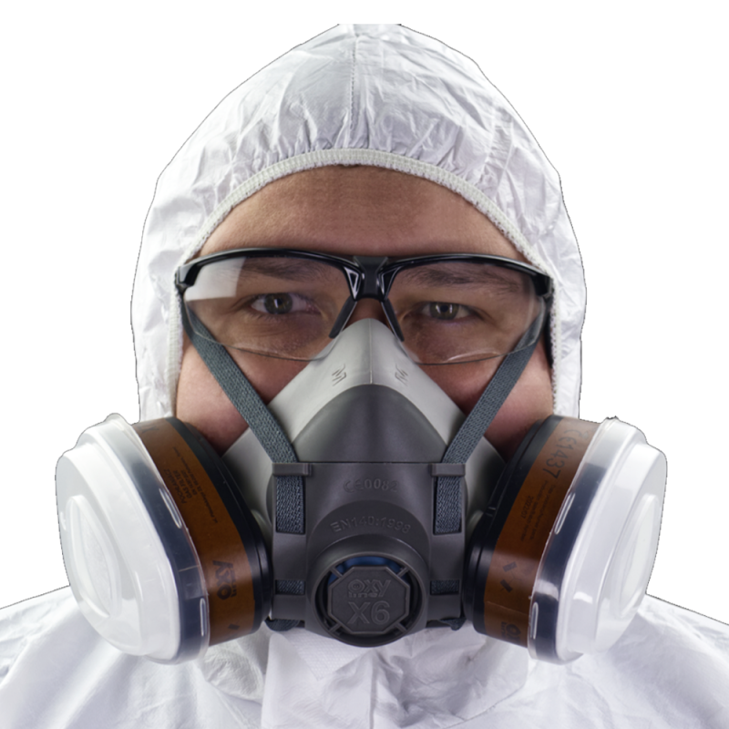 Maska lakiernicza zestaw OxyPro Painter Standard S (X6 rozm. S  + X705LtA2 + X501 + 7N11P2R)