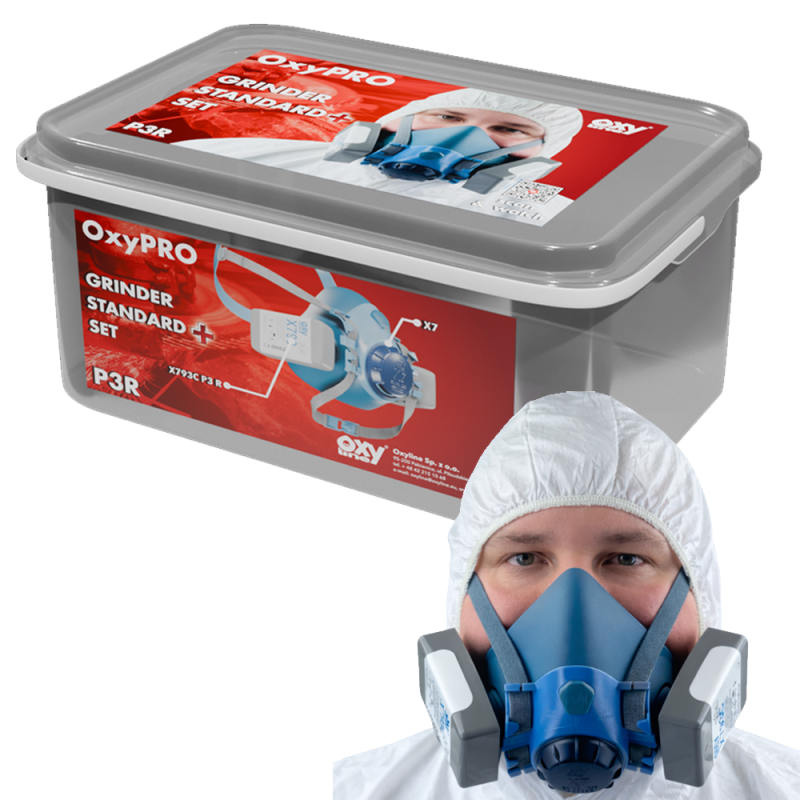 Maska do szlifowania zestaw OxyPro Szlif Grinder Standard+ L (X7 rozm. L + 793CP3)