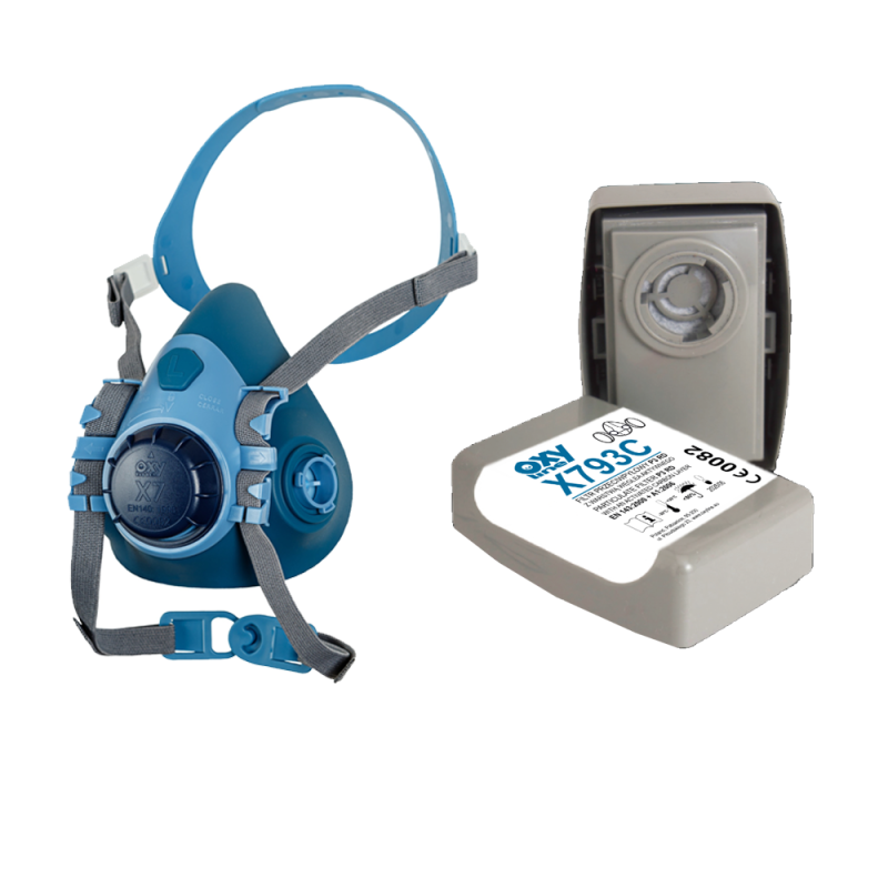 Maska do szlifowania zestaw OxyPro Szlif Grinder Standard+ S (X7 rozm. S + 793CP3)