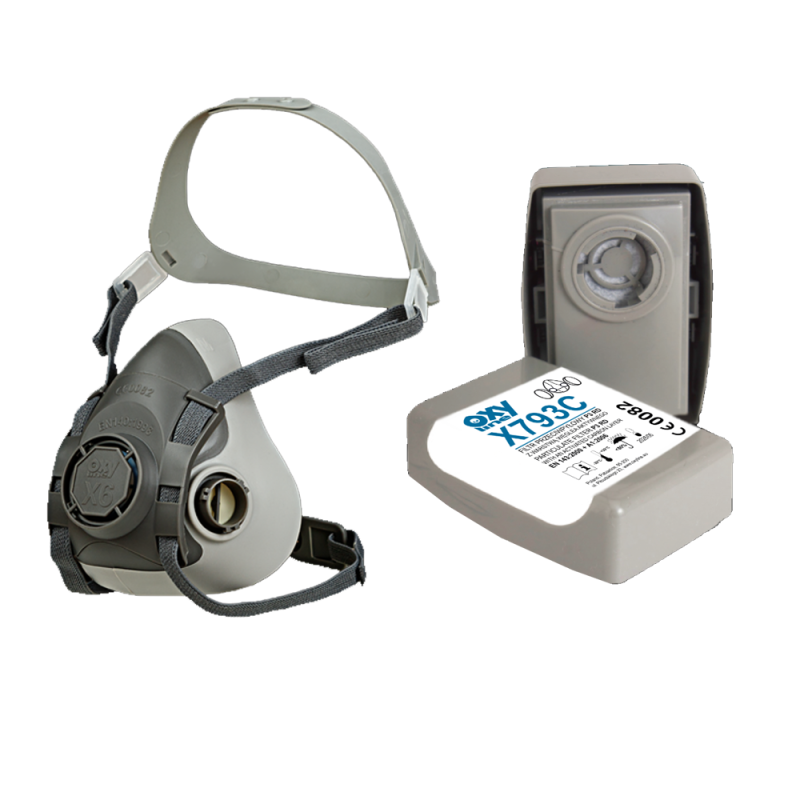 Maska do szlifowania zestaw OxyPro Szlif Grinder Standard M (X6 rozm. M + 793CP3)