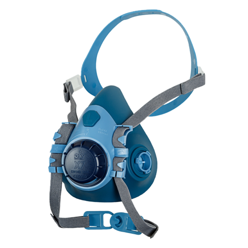 P&oacute;łmaska przeciwgazowa X7 silikon bagnet M Oxyline 1szt