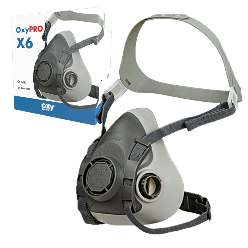 P&oacute;łmaska przeciwgazowa X6 guma TPR bagnet L 1szt