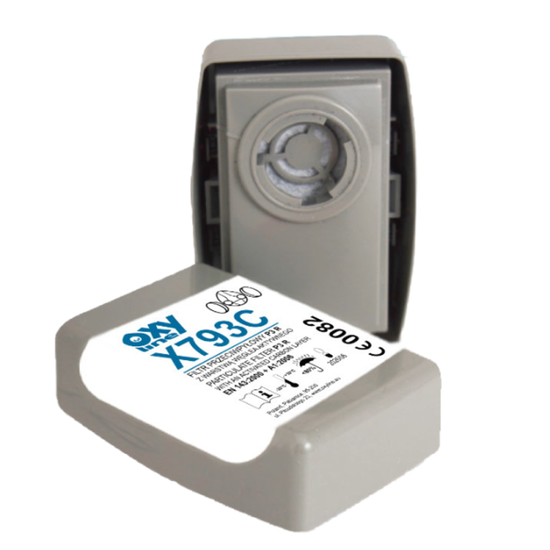 Filtr kapsułowy X793C P3 R z aktywnym węglem Oxypro komplet 2 szt