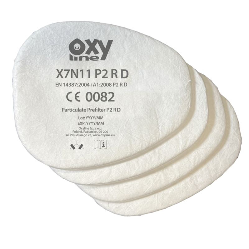 Prefiltr przeciwpyłowy 7N11 P2 R Oxypro 4szt