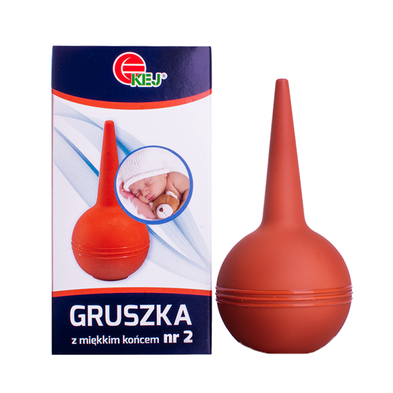Gruszka do nosa dla noworodk&oacute;w z miękką końc&oacute;wką nr 2 24ml 1szt