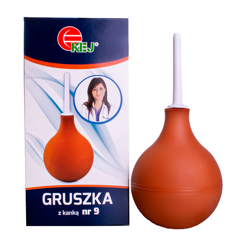 Gruszka do lewatywy z kanką nr 9 dla dorosłych 240ml 1szt