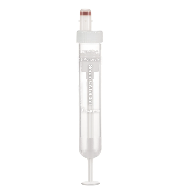 Probówka do pobierania krwi Sarstedt S-Monovette® Serum CAT 9 ml – aktywator krzepnięcia, biała, 92×16 mm 50szt
