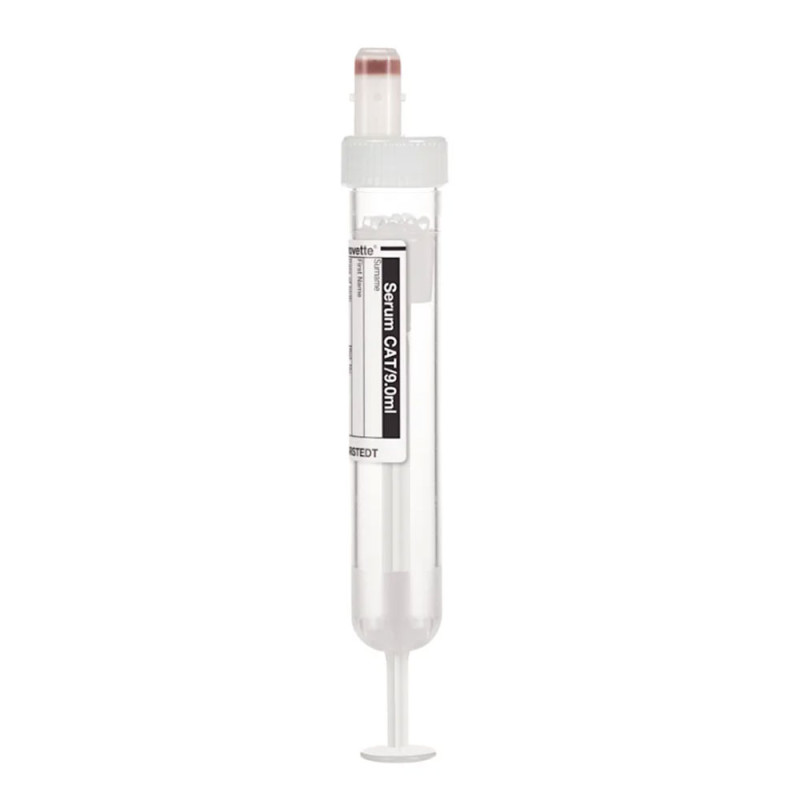 Probówka do pobierania krwi Sarstedt S-Monovette® Serum CAT 9 ml – aktywator krzepnięcia, biała, z etykietą, 92x16 mm 50szt