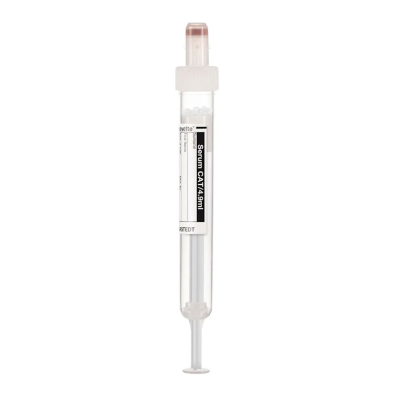Probówka do pobierania krwi Sarstedt S-Monovette® Serum CAT 4,9 ml – aktywator krzepnięcia biała z etykietą 90x13 mm 50szt