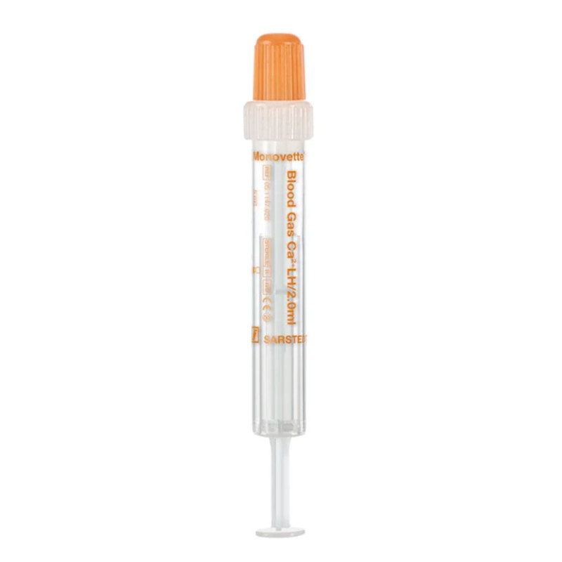 Prob&oacute;wko-strzykawka Sarstedt Blood Gas Monovette&reg; 2 ml z heparyną litową do gazometrii 100szt
