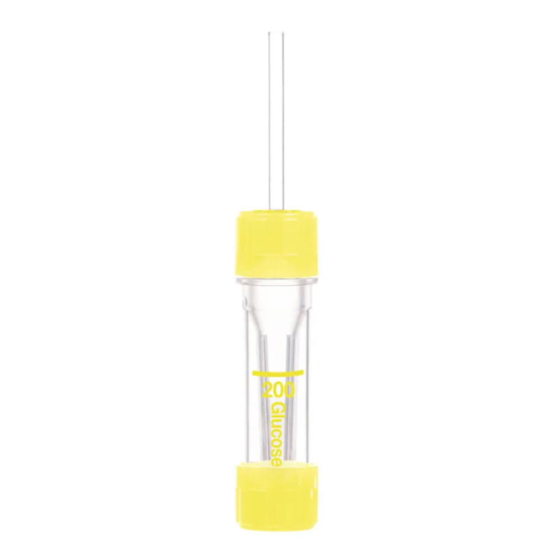 Prob&oacute;wka kapilarna Sarstedt Microvette&reg; 200 Fluoride/Heparin FH 200 &micro;l z kapilarą ż&oacute;łta 100szt