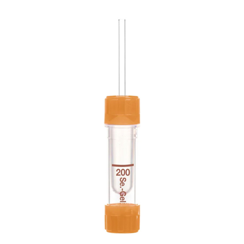 Prob&oacute;wka kapilarna Sarstedt Microvette&reg; 200 Serum Gel CAT 200 &micro;l &ndash; z aktywatorem, żelem separującym i kapilarą brązowa 100szt