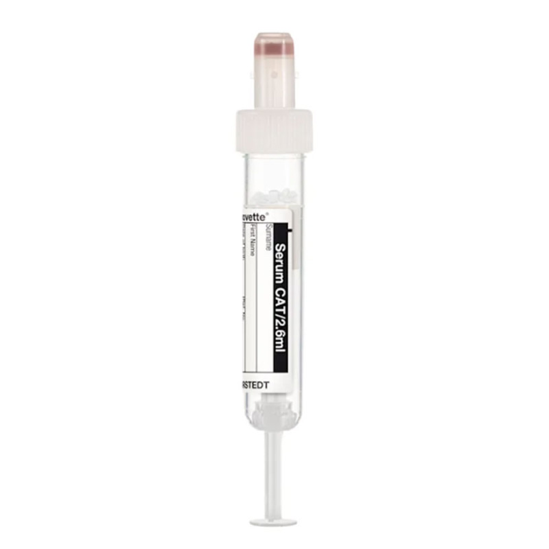 Probówka do pobierania krwi Sarstedt S-Monovette® Serum CAT 2,6 ml – aktywator krzepnięcia biała z etykietą 65x13 mm 50szt