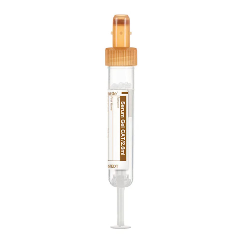 Probówka do pobierania krwi Sarstedt S-Monovette® Serum Gel CAT 2,7 ml – aktywator krzepnięcia biała z etykietą 66x11 mm 50szt