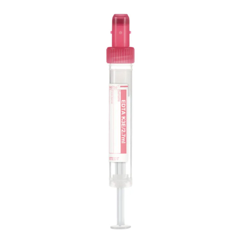 Probówka do pobierania krwi Sarstedt S-Monovette® K3 EDTA 2,7 ml – czerwona z etykietą 66x11 mm 50szt