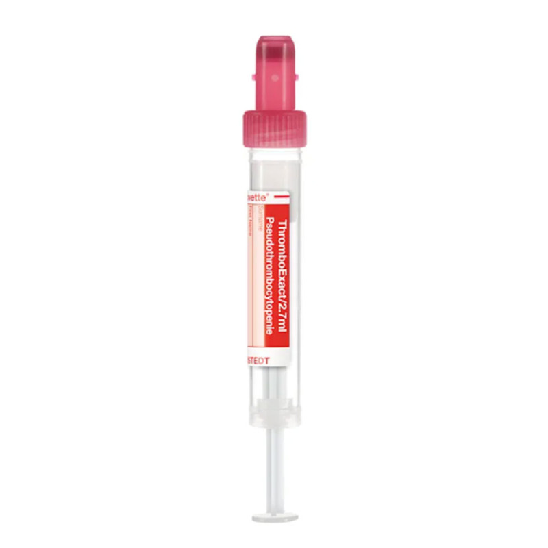 Probówka do pobierania krwi Sarstedt S-Monovette® ThromboExact 2,7 ml – ciemnoczerwona 66x11 mm 50szt