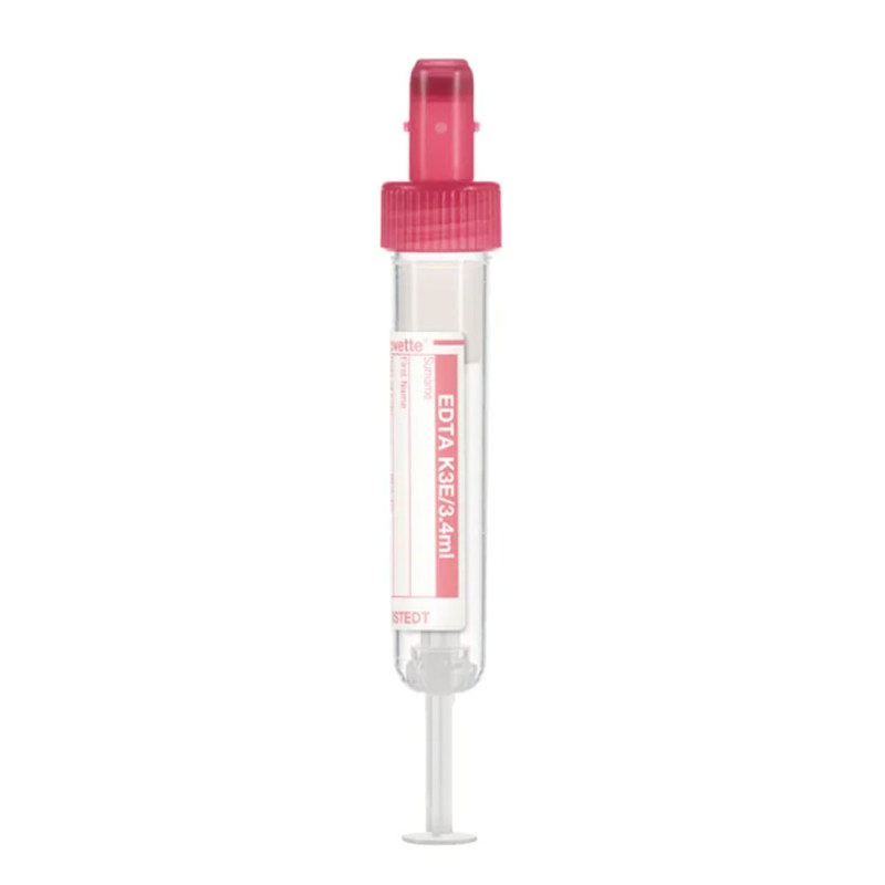 Probówka do pobierania krwi Sarstedt S-Monovette® K3 EDTA 3,4ml – czerwona z etykietą 90x13 mm 50 szt