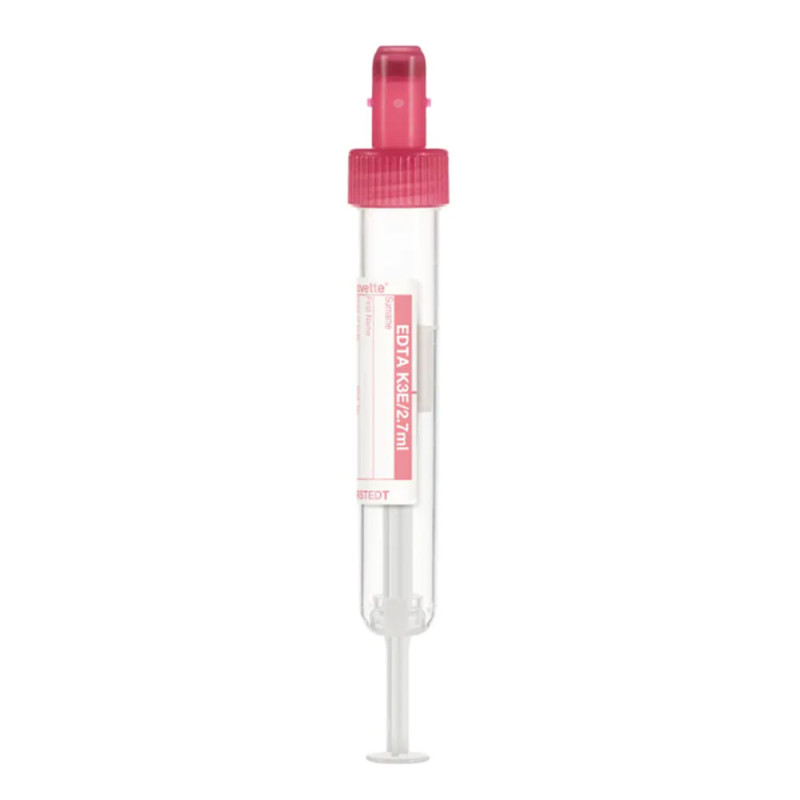 Probówka do pobierania krwi Sarstedt S-Monovette® K3 EDTA 2,7 ml – czerwona z etykietą 75x13 mm 50 szt