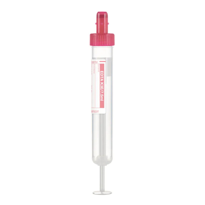 Probówka do pobierania krwi Sarstedt S-Monovette® K3 EDTA 7,5 ml – czerwona z etykietą 92x15 mm 50 szt