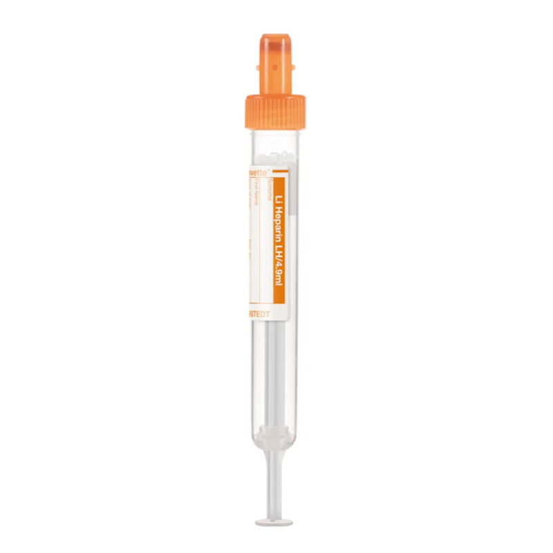 Probówka do pobierania krwi Sarstedt S-Monovette® Lithium Heparin LH 4,9 ml – pomarańczowa z etykietą 90x13 mm 50szt