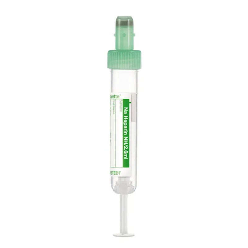 Probówka do pobierania krwi Sarstedt S-Monovette® Sodium Heparin NH 2,6 ml – heparyna sodowa zielona 65x13 mm 50szt