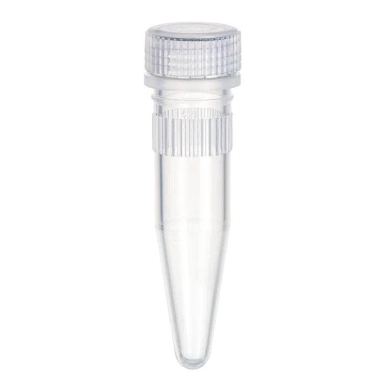 Mikroprob&oacute;wka z rowkowaniem 1,5ml stożka z zakrętką i uszczelką sterylna bezbarwna 100szt