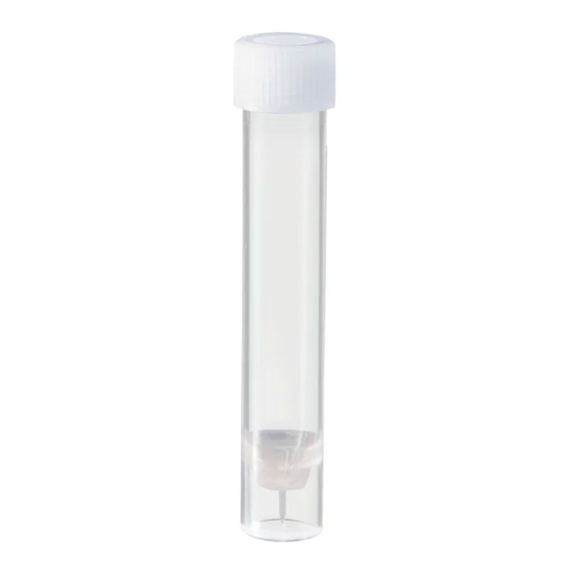 Probówka samostojąca stożkowa w kołnierzu 3,5ml HDPE z zakrętką sterylna bez etykiety 100szt