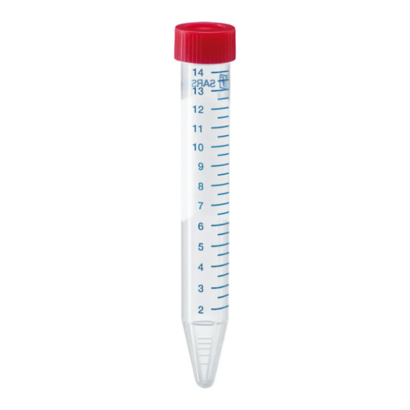 Prob&oacute;wka wir&oacute;wkowa typu Falcon 15ml PP sterylna stożkowodenna DNAse RNAse free z podziałką 50sz.