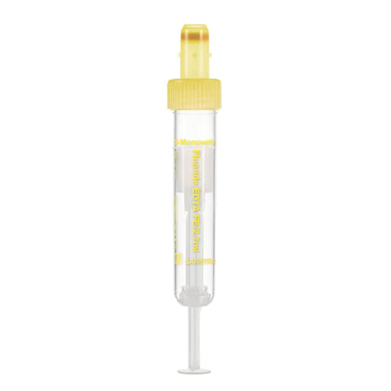 Prob&oacute;wka do pobierania krwi S-Monovette&reg; Fluoride EDTA FE 2,6 ml do badań glukozy ż&oacute;łta sterylna 50szt