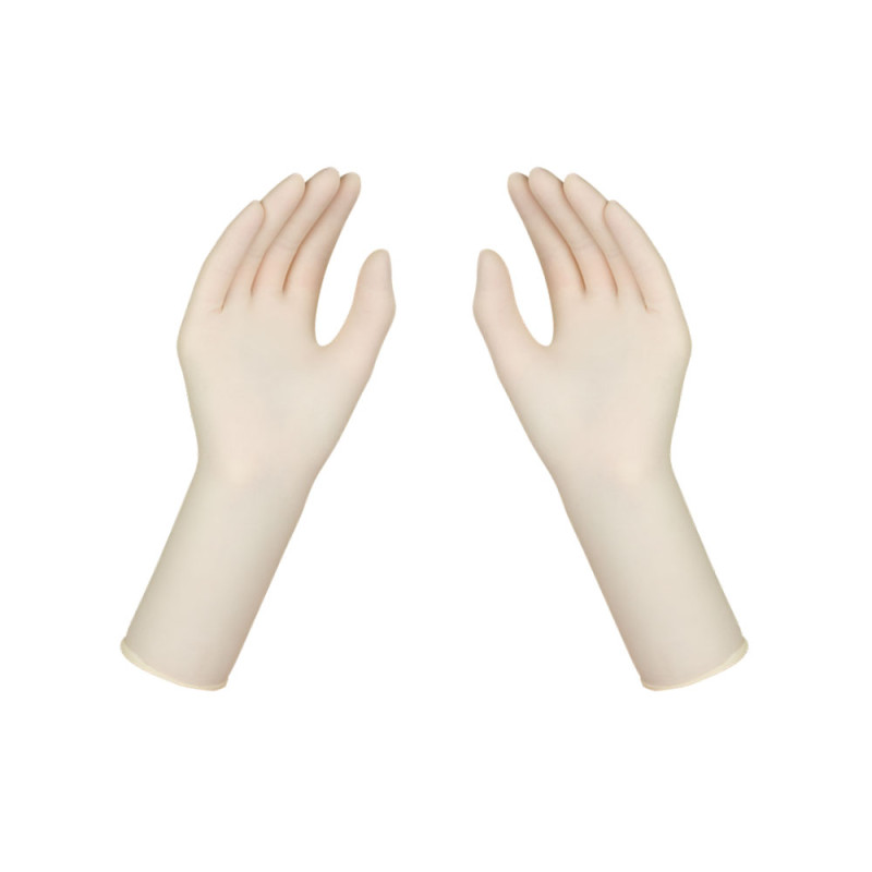 Rękawiczki chirurgiczne lateksowe sterylne 8.5 bezpudrowe Dermagel Basic 1 para