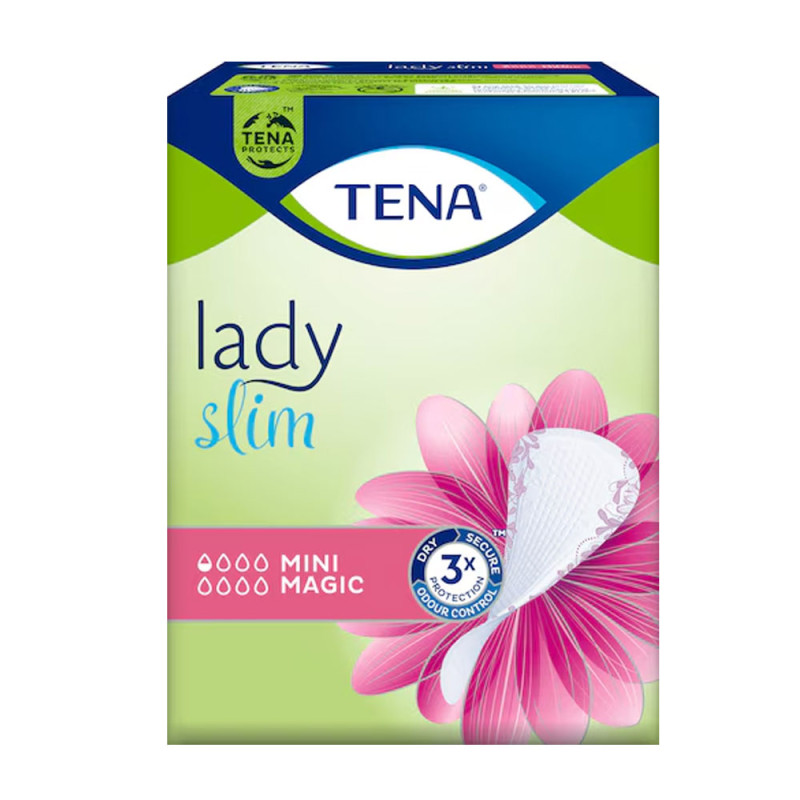 Wkładki urologiczne TENA Lady Slim Mini Magic na nietrzymanie moczu dla kobiet 34 szt