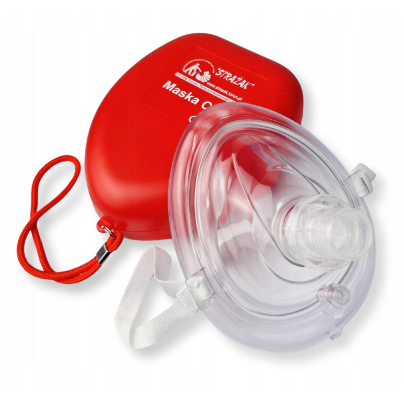 Maseczka do sztucznego oddychania i resuscytacji RKO maska CPR Pocket Mask z filtrem antybakteryjnym 1szt